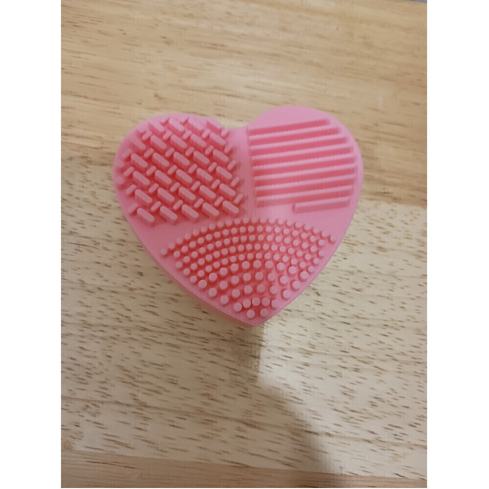 Heart Shaped Beauty Sponge Cleaners In Pink